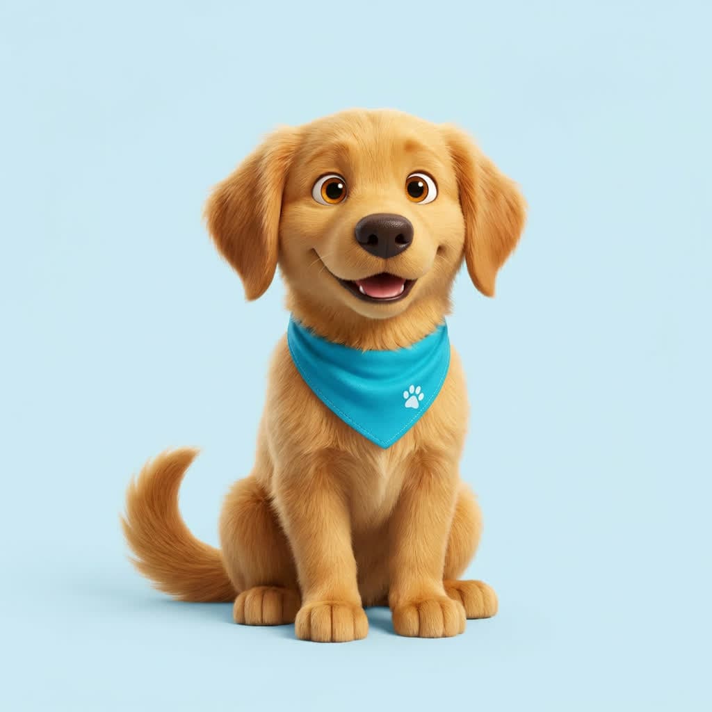 Scout the golden retriever puppy