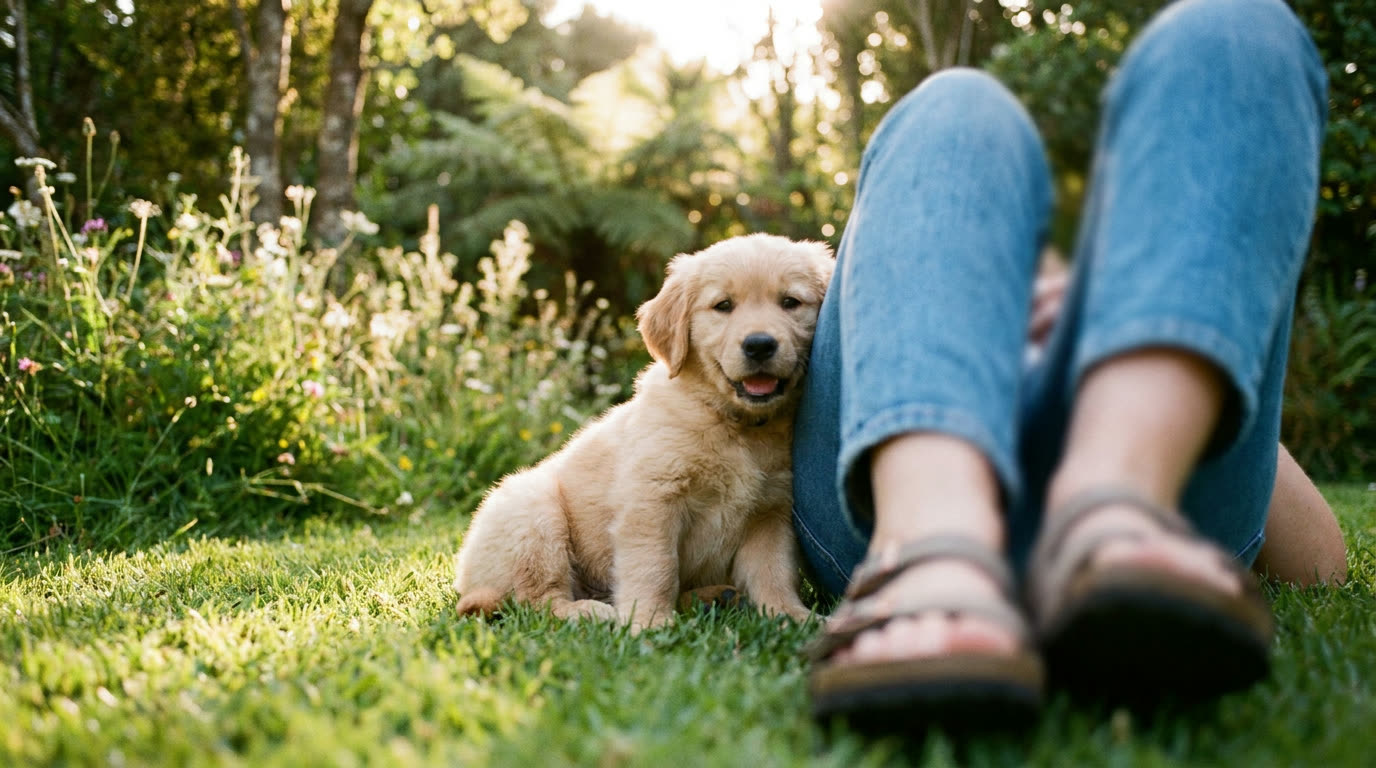 Real life with a puppy